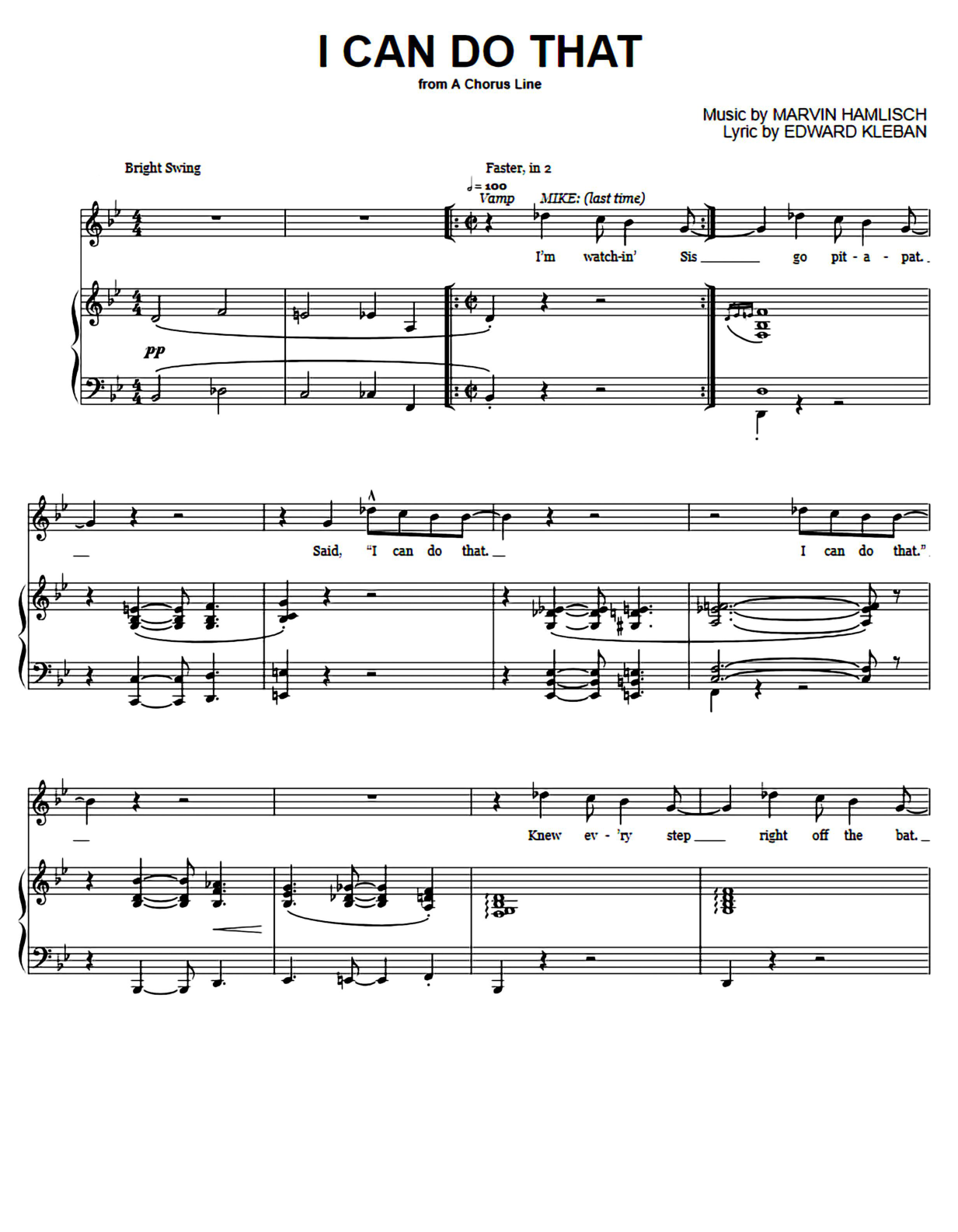 I Can Do That sheet music