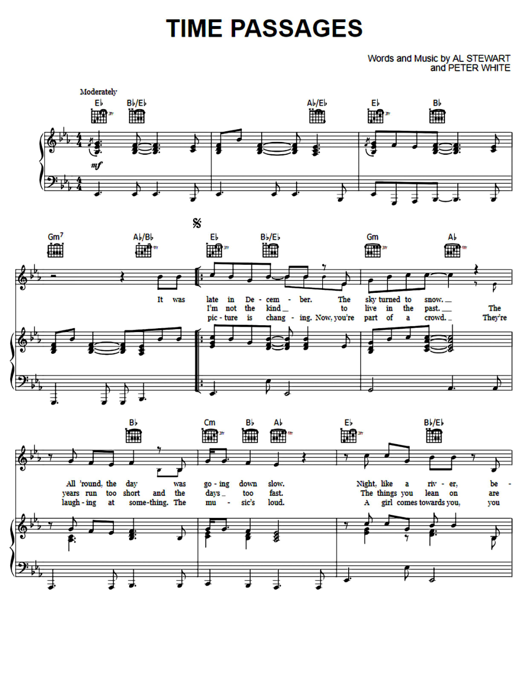 Time Passages sheet music