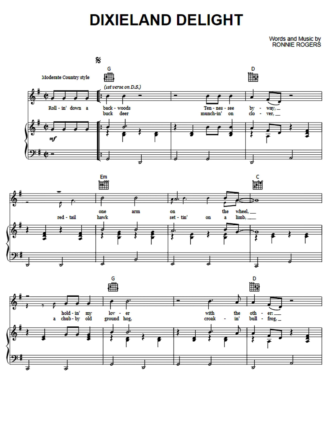 Dixieland Delight sheet music