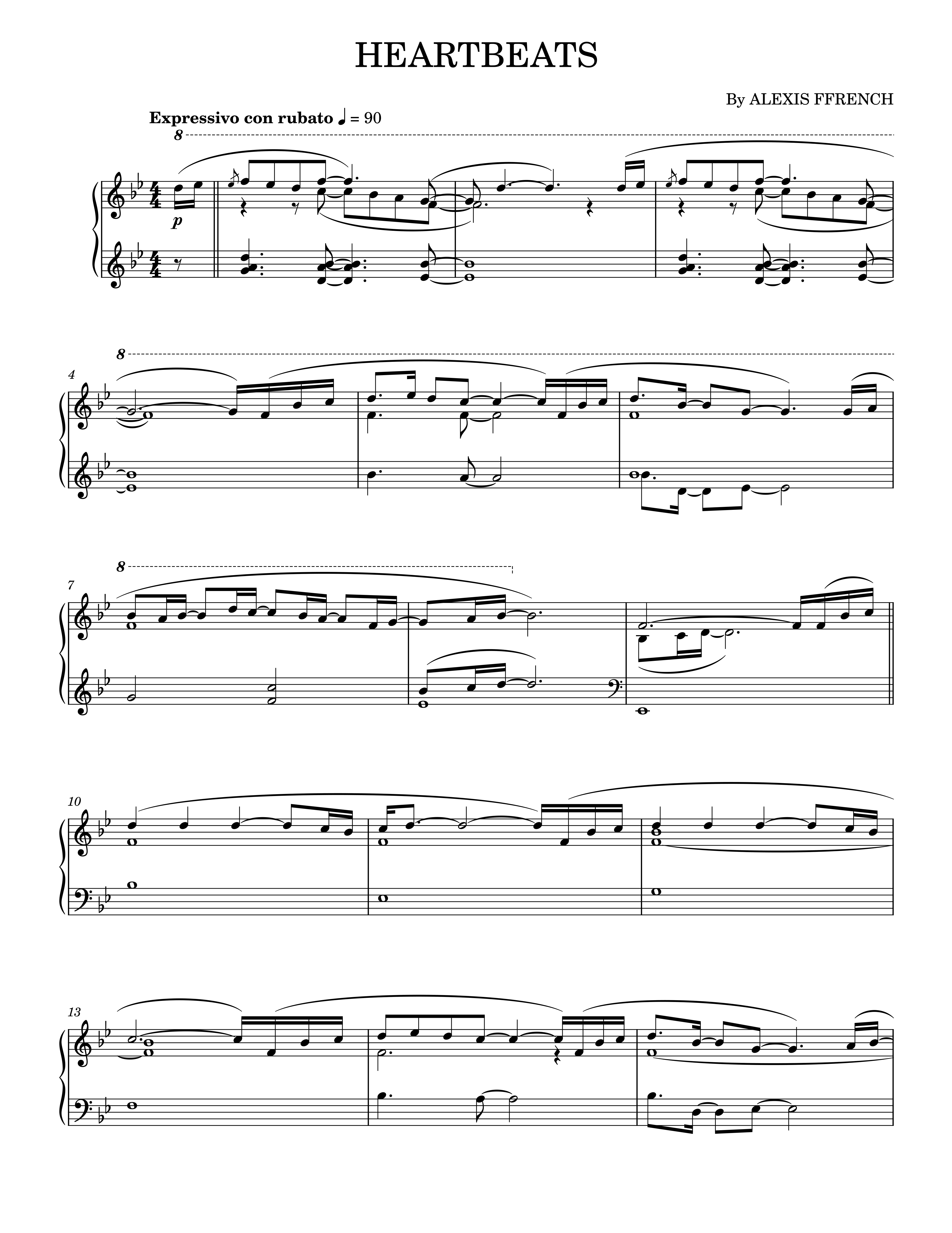 Heartbeats sheet music