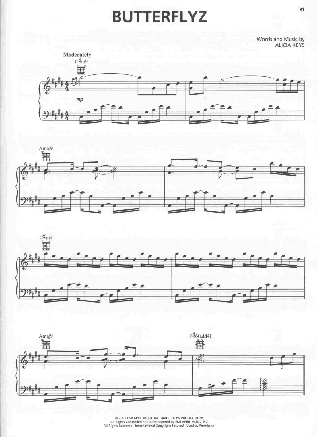 Butterflyz sheet music