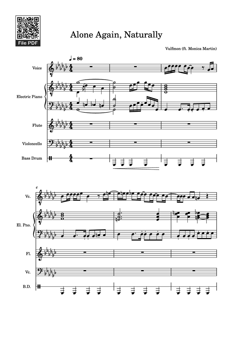 Alone Again sheet music