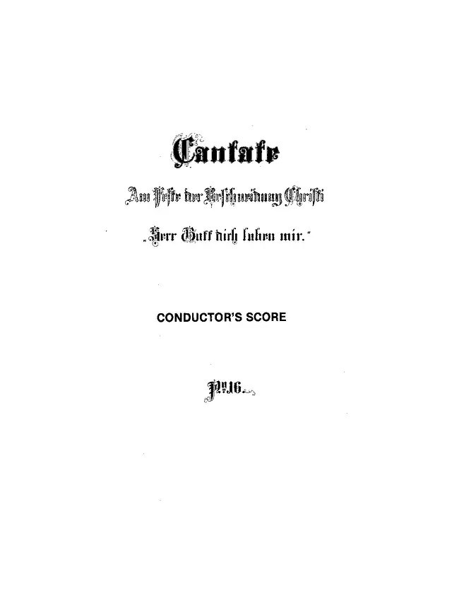 Ballade in E Minor (BWV 16) Piano Sheet Music Page 1 Free PDF