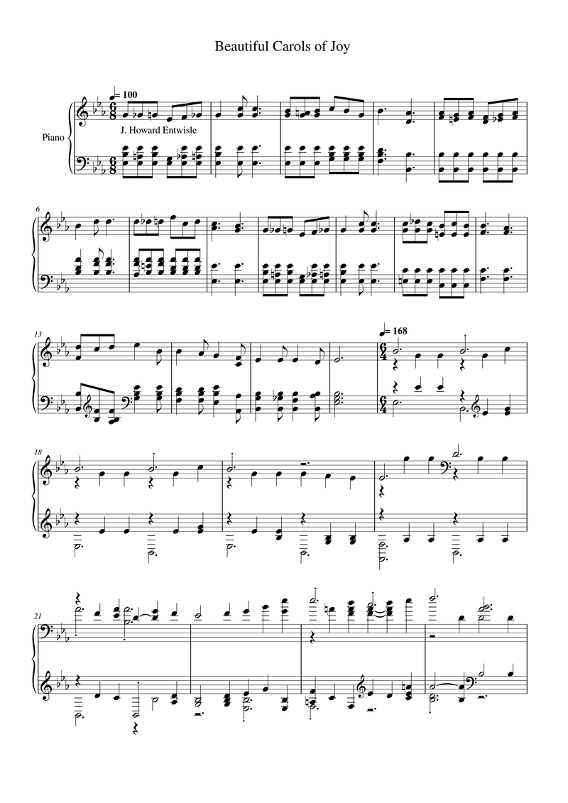 Beautiful Carols of Joy sheet music