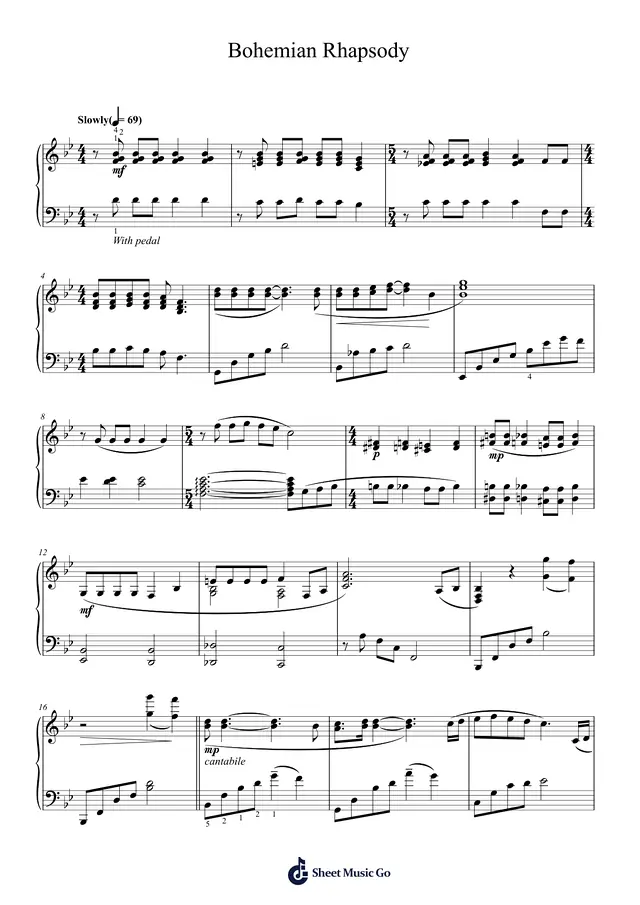 Classic Piano Sheet Music Page 1 Free PDF
