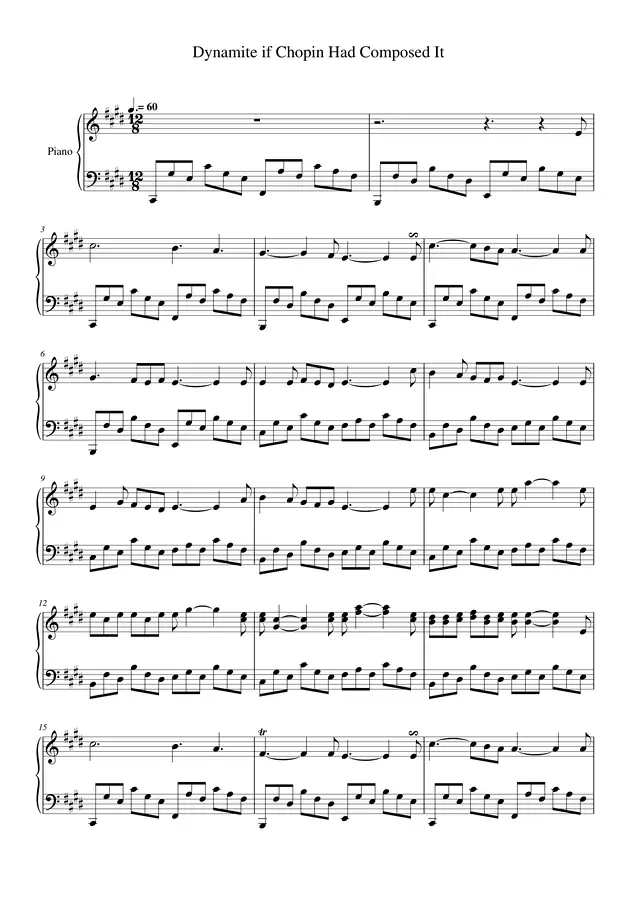 Dynamite if Chopin Had Composed It