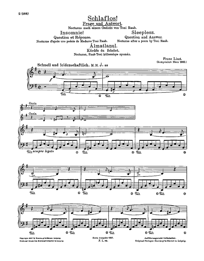Two sheet music
