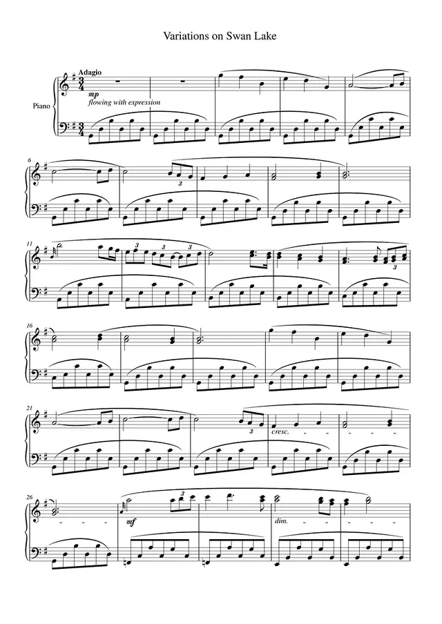 Variations on Swan Lake